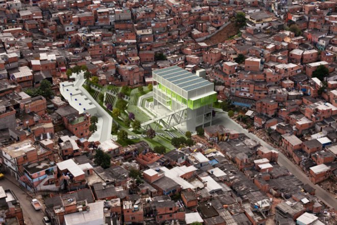 Grotoa Community Center, Urban Think Tank, Sao Paulo, Brazil, community center, humanitarian design, holcim awards, 2012 global holcim award silver