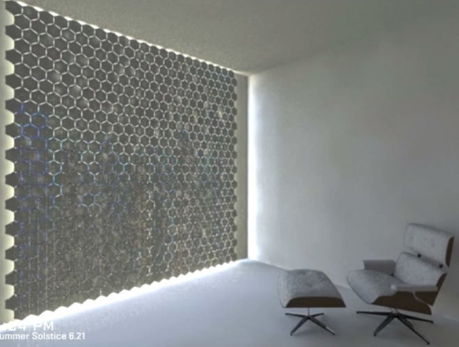 green window design, Rael San Fratello, daylighting, room shading, kinetic room, window shade,