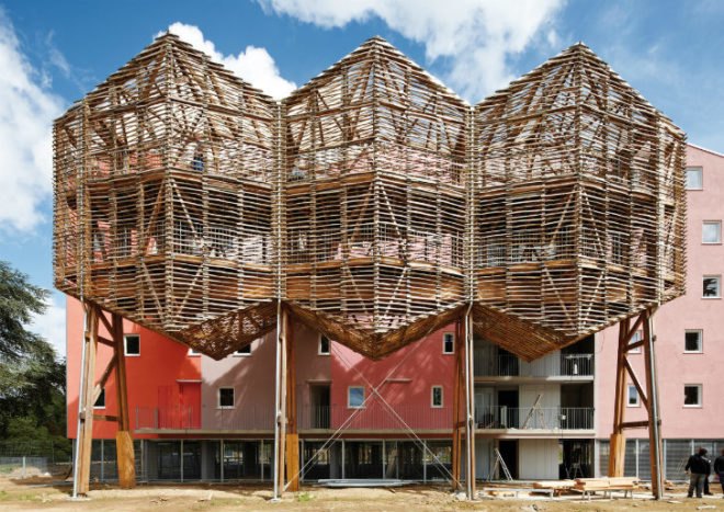 BORÉAL, Habitat 44, Tetrarc Architects, social housing, greenhouse, gardening, greenhouse social housing, france