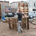 Hayseed's Big City Farm Supply; farm supply; urban farming; rooftop gardens; urban gardening; green design; eco design; repurposed materials; repurposed crates; wood crates; old crates; composting; backyard gardening; Inhabitat; New York; New York City; Inhabitat NY; Greenpoint; Brooklyn; outdoor gardening; Amanda Coen