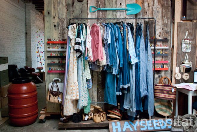 Hayseed's Big City Farm Supply; farm supply; urban farming; rooftop gardens; urban gardening; green design; eco design; repurposed materials; repurposed crates; wood crates; old crates; composting; backyard gardening; Inhabitat; New York; New York City; Inhabitat NY; Greenpoint; Brooklyn; outdoor gardening; Amanda Coen