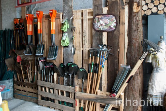 Hayseed's Big City Farm Supply; farm supply; urban farming; rooftop gardens; urban gardening; green design; eco design; repurposed materials; repurposed crates; wood crates; old crates; composting; backyard gardening; Inhabitat; New York; New York City; Inhabitat NY; Greenpoint; Brooklyn; outdoor gardening; Amanda Coen