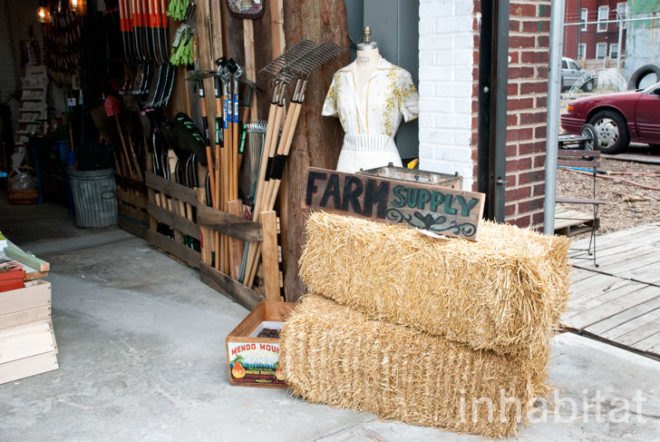 Hayseed's Big City Farm Supply; farm supply; urban farming; rooftop gardens; urban gardening; green design; eco design; repurposed materials; repurposed crates; wood crates; old crates; composting; backyard gardening; Inhabitat; New York; New York City; Inhabitat NY; Greenpoint; Brooklyn; outdoor gardening; Amanda Coen