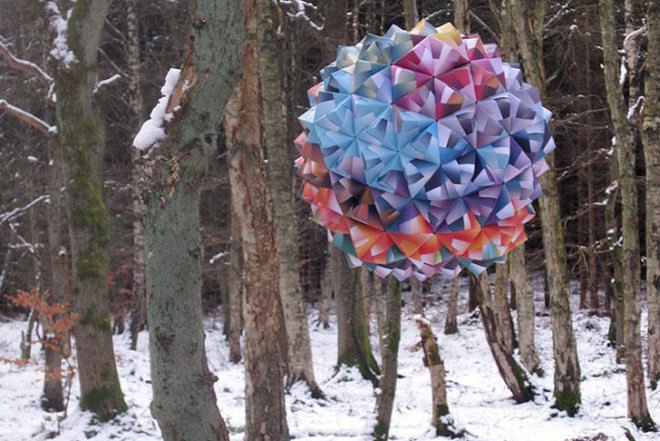 art, recyclable materials, Hvas & Hannibal, danish design, origami, Brian Buchard, Turboweekend, origami, Copenhagen