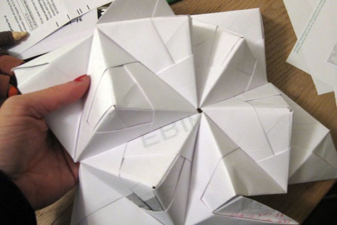 art, recyclable materials, Hvas & Hannibal, danish design, origami, Brian Buchard, Turboweekend, origami, Copenhagen