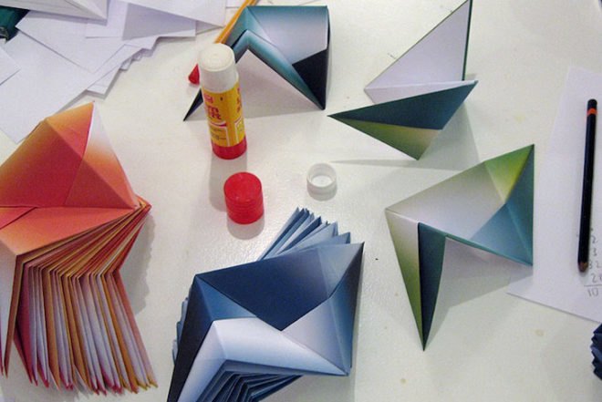 art, recyclable materials, Hvas & Hannibal, danish design, origami, Brian Buchard, Turboweekend, origami, Copenhagen