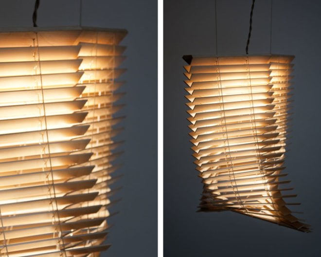 Ian, Stell, RISD, Milan, redesign, green design, light, blinds, Ian Stell Blind Light, Milan furniture fair, risd transformations, green design, sustainable design, recycled materials, sustainable materials, green furniture, sustainable furniture, rhode island school of design