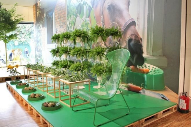 ikea, milan design week, planting tables, eco furniture design, green plant design, sustainable design,