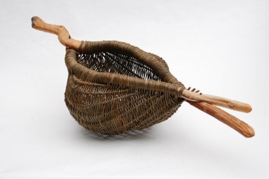 Joe Hogan, basket, irish baskets, basket making, willow, local biodegradable materials, Loch na Fooey, Ireland, bark, willow, catkin, lichen, Green Home decor, art, recycling / Compost