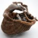 Joe Hogan, basket, irish baskets, basket making, willow, local biodegradable materials, Loch na Fooey, Ireland, bark, willow, catkin, lichen, Green Home decor, art, recycling / Compost