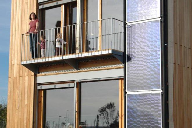 Josep Bunyesc, Spain First Passive House, Passive House, llerida, OSB boards, wool insulation, energy saving, quickly built, Air quality, Prefab Housing, energy efficiency, Daylighting, Renewable Energy