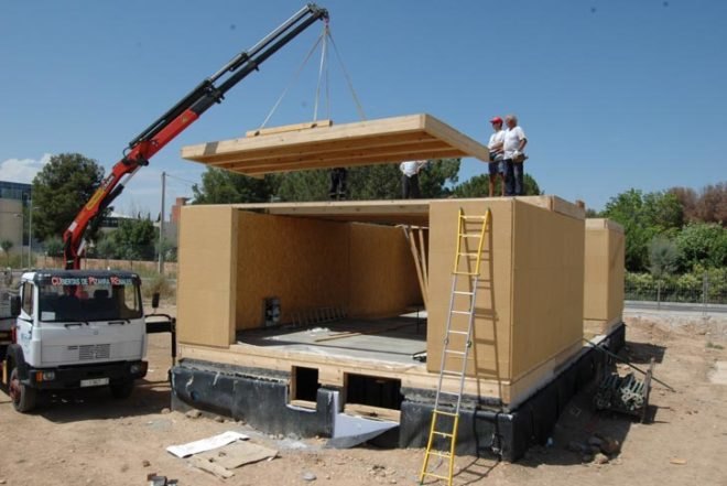 Josep Bunyesc, Spain First Passive House, Passive House, llerida, OSB boards, wool insulation, energy saving, quickly built,Air quality, Prefab Housing, energy efficiency, Daylighting, Renewable Energy