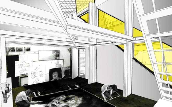 green design, eco design, sustainable design, Whitney Museum, cargotecture, shipping containers, LOT-EK, Whitney Studio, Sculpture Court