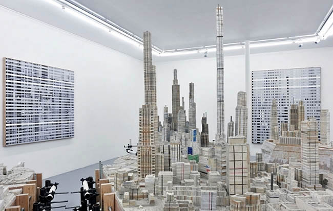green design, eco design, sustainable design, Liu Wei, recycled books, book sculptures, Chinese Artists, Almine Rech Gallery