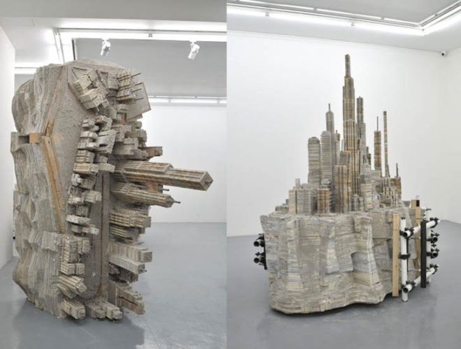 green design, eco design, sustainable design, Liu Wei, recycled books, book sculptures, Chinese Artists, Almine Rech Gallery