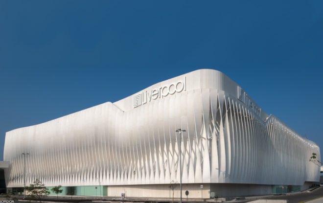 green design, eco design, sustainable design, Inaki Echeverria, Liverpool Department Store, Liverpool Villahermosa, concrete louvers, Mexico City, shopping center