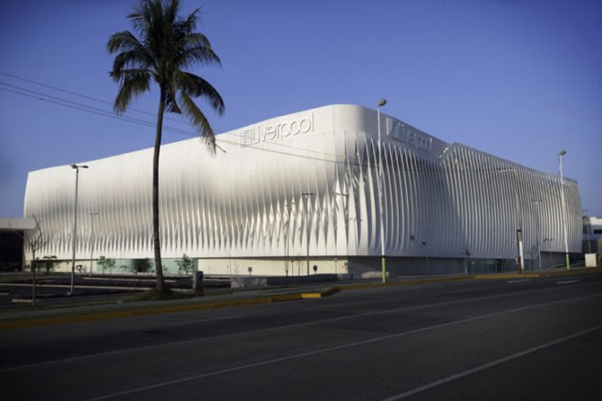 green design, eco design, sustainable design, Inaki Echeverria, Liverpool Department Store, Liverpool Villahermosa, concrete louvers, Mexico City, shopping center
