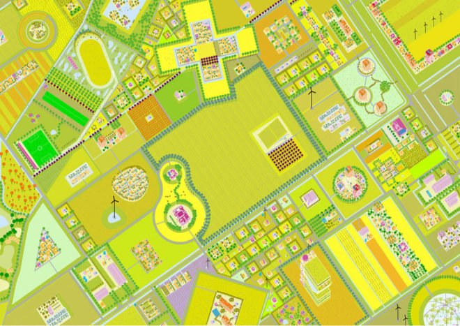 green design, eco design, sustainable design, Almere, Netherlands, Holland, MVRDV, Almere Oosterworld, urban planning, Estate for Initiatives, urban farming