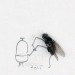 Magnus Muhr, art, flies, dead insects, illustrations, humour, swedish art, animals