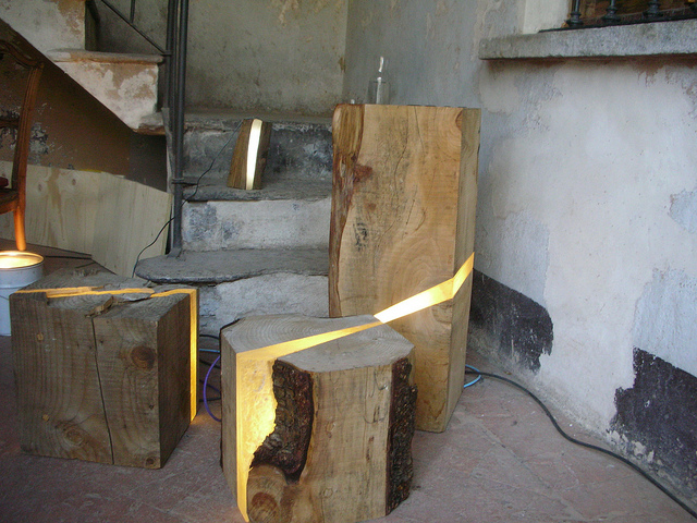 Marco Stefanelli, The boxer design, Brecce collection, Log lamp, eco design, sustainable design