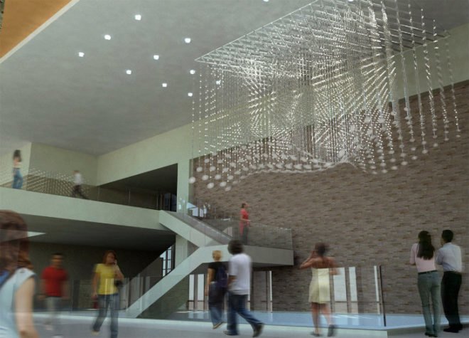 Memory Cloud, RE:site, Metalab, led installation, texas a&m, light installation,