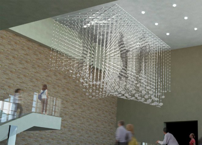 Memory Cloud, RE:site, Metalab, led installation, texas a&m, light installation,