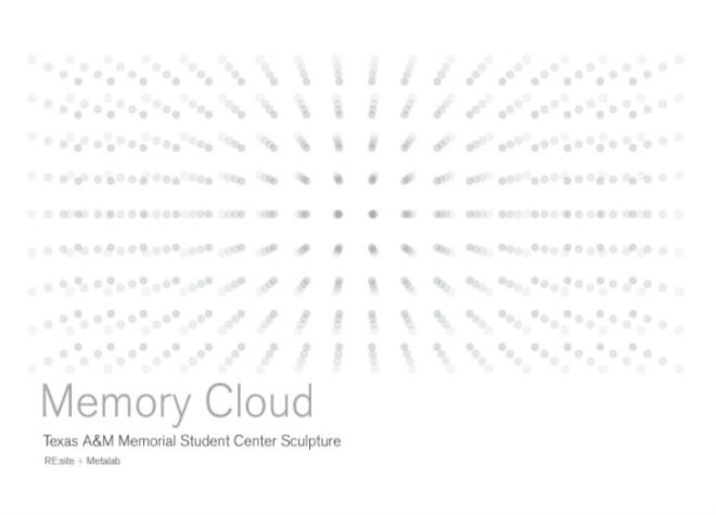Memory Cloud, RE:site, Metalab, led installation, texas a&m, light installation,