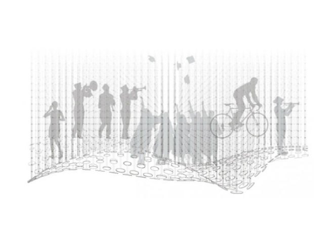 Memory Cloud, RE:site, Metalab, led installation, texas a&m, light installation,