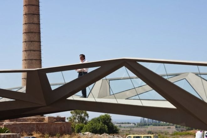 Gijon Arquitectura, Motril, Spain, footbridge, Granada, Mediterranean, minimalist design, LED, green design, sustainable design, eco design