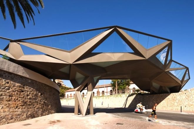 Gijon Arquitectura, Motril, Spain, footbridge, Granada, Mediterranean, minimalist design, LED, green design, sustainable design, eco design