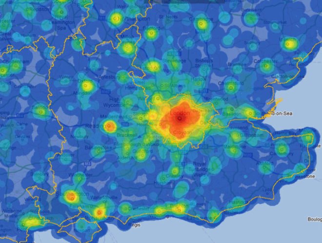 CHP, energy map, Department of Energy & Climate Change, British Heat Map, English Heat Map