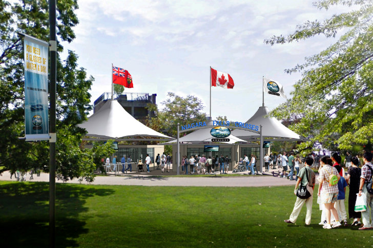 Niagara Falls Landing, Heller Manus Architects, niagara falls, hornblower, boat tours, landing facility