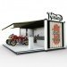 white crate, shipping crates, sustainable design, green design, whiteCircle, pop-up shops, up-cycled containers, recycled materials