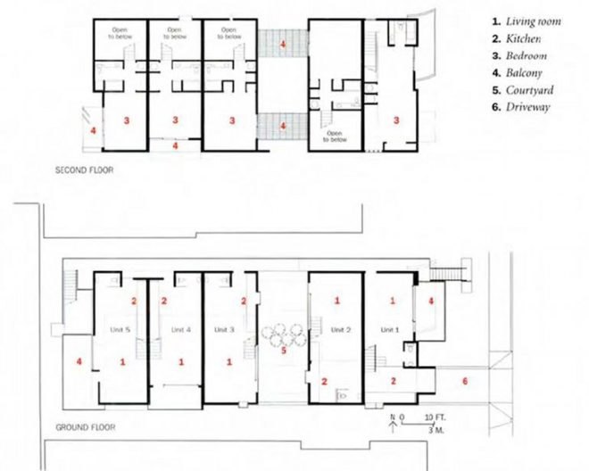 Orange Grove, Brooks Scarpa, west hollywood, eco apartments, modernist design, multi-family housing
