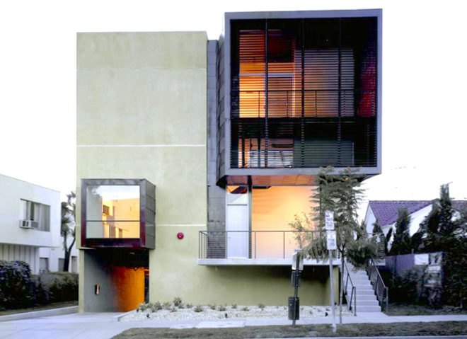 Orange Grove, Brooks Scarpa, west hollywood, eco apartments, modernist design, multi-family housing