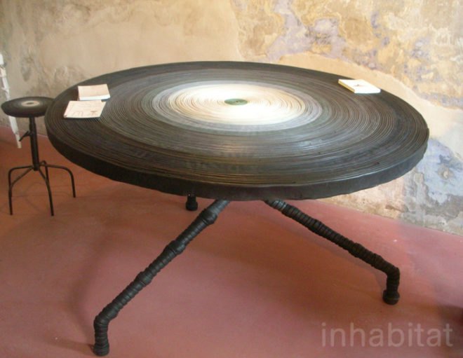green design, eco design, sustainable design, Pepe Heykoop, Milan Furniture Fair, recycled leather, remnant leather, Leather Loops Stool