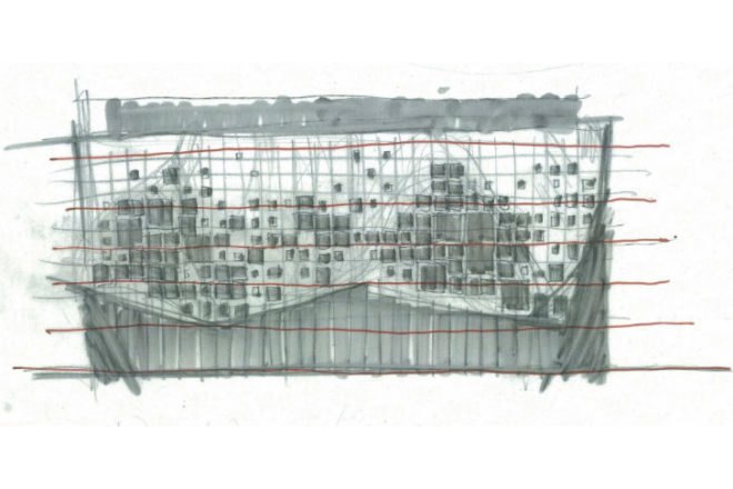Quartier des Spectacles, AEDIFICA, Montreal, LE 2-22, eco office, high performance envelope, double walled facade