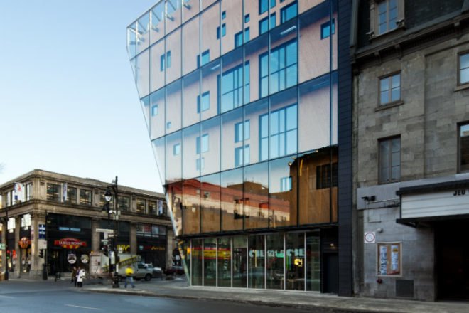 Quartier des Spectacles, AEDIFICA, Montreal, LE 2-22, eco office, high performance envelope, double walled facade