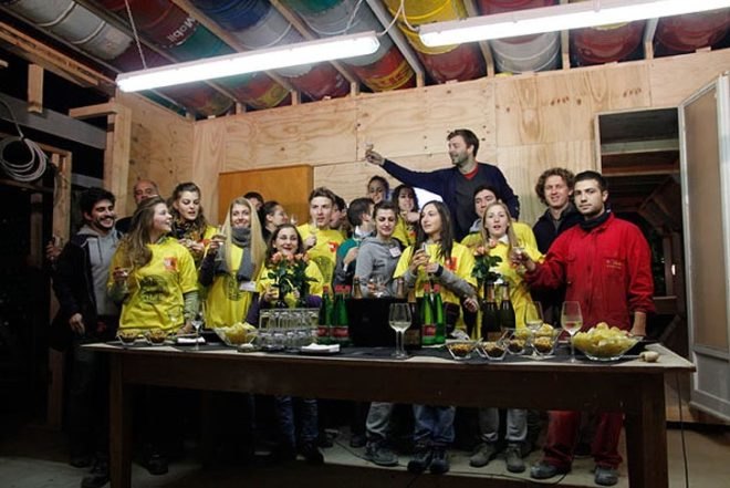 Raumlabor, Officina Roma, "RE-cycle. Strategies for Architecture, City and Planet", rome, italy, recycled materials, temporary architecture, recycled oil barrels, recycled bottles, recycled wood, recycled windows, architecture, art, green Interiors, Recycled Materials
