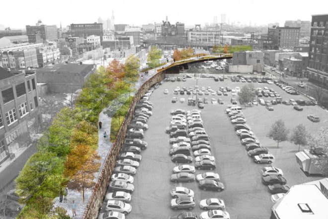 Reading Viaduct, Studio Bryan Hanes, Philadelphia, Urban Park, Elevated Park, Renovated Rail Park, Center City, Philly