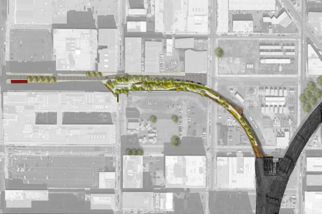 Reading Viaduct, Studio Bryan Hanes, Philadelphia, Urban Park, Elevated Park, Renovated Rail Park, Center City, Philly