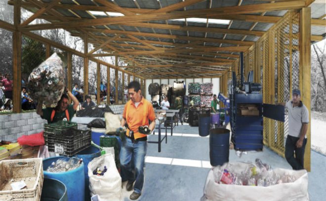 Recycling Center for Nosara, sLAB, recycling center, costa rica, NYIT, student project, student design build