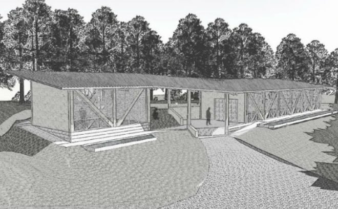 Recycling Center for Nosara, sLAB, recycling center, costa rica, NYIT, student project, student design build