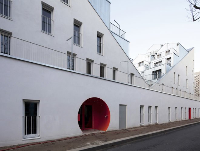 Stéphane Maupin, corrugated steel, Paris housing, urban social housing, French green building,