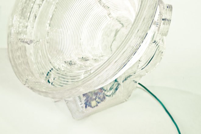 3d printing robots, satellite floor lamp, milan design week, the future in the making, endless robot, dirk van der kooij, domus academy, audi design, milan furniture fair, green lighting, recycled materials
