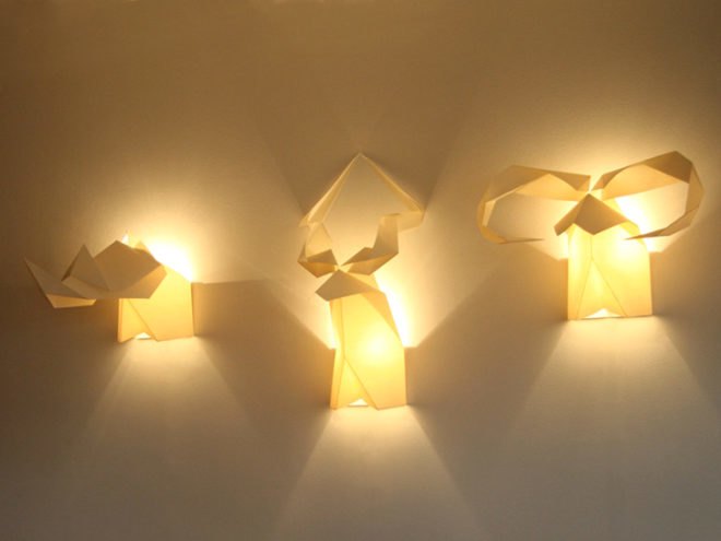 green design, eco design, sustainable design, Milan Design Week, Origami Lamp, Si Studio, Migration Lamp, Origamis Hunter, Sustainable Lighting