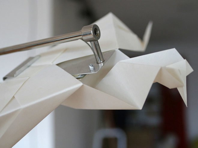 green design, eco design, sustainable design, Milan Design Week, Origami Lamp, Si Studio, Migration Lamp, Origamis Hunter, Sustainable Lighting