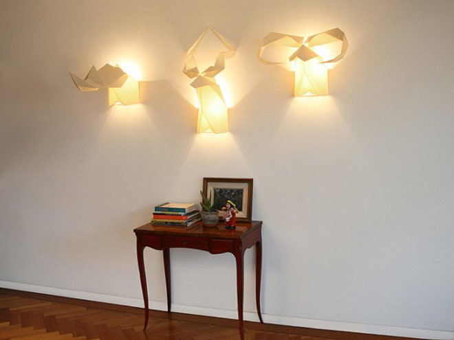 green design, eco design, sustainable design, Milan Design Week, Origami Lamp, Si Studio, Migration Lamp, Origamis Hunter, Sustainable Lighting