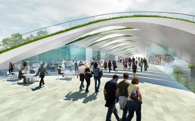 Sylvan Theatre Proposal, Diller Scofidio + Renfro, DS+R, washington mall, design competition, landscape interventions, green roof, wetlands