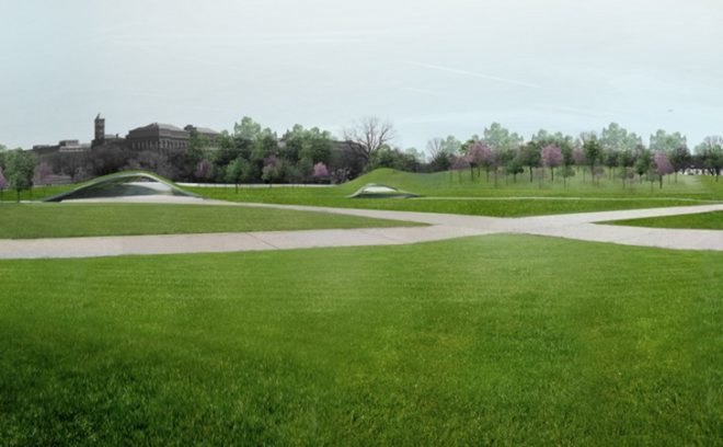 Sylvan Theatre Proposal, Diller Scofidio + Renfro, DS+R, washington mall, design competition, landscape interventions, green roof, wetlands